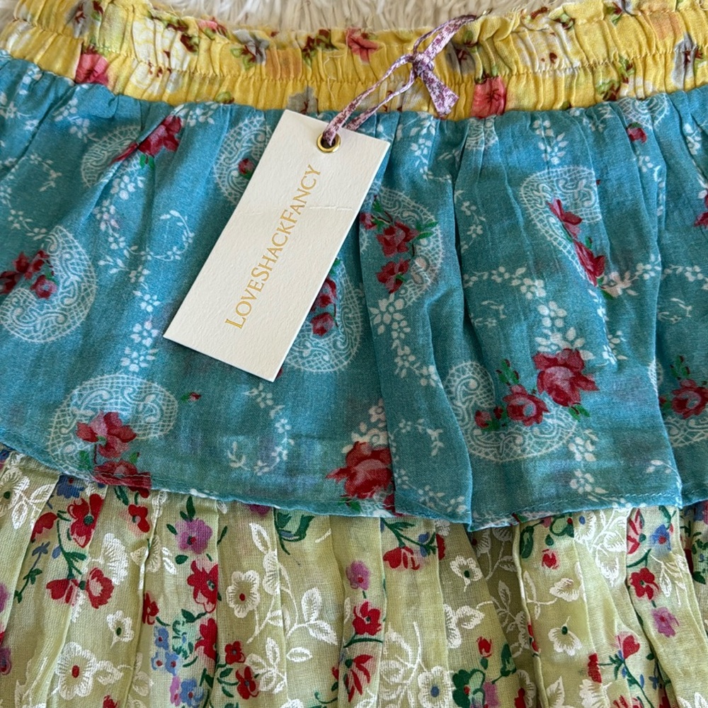 LoveShackFancy Ruffle Mini Skirt - Picture 3 of 4